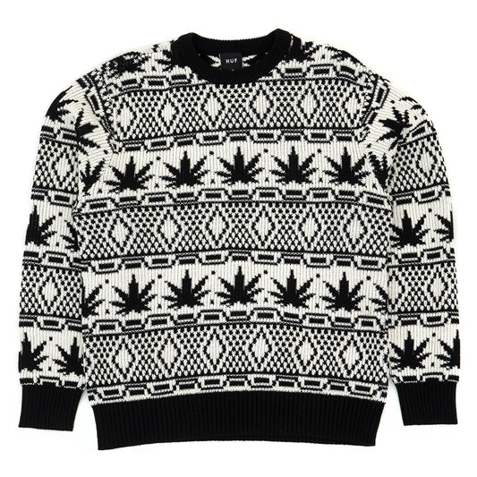 HUF APRES CREWNECK SWEATER NATURAL