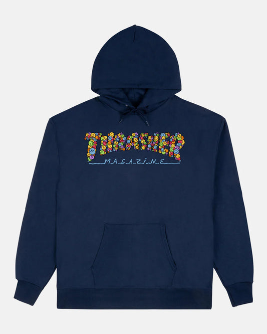 THRASHER SMILE BY SPANKY - HOODIE - NAVY